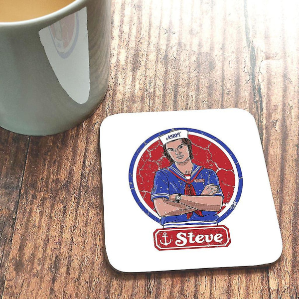 Retro Steve Scoops Ahoy Stranger Things Coaster