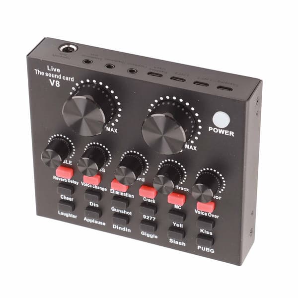 Metall Bluetooth-ljudkort för datorspel - V8a2