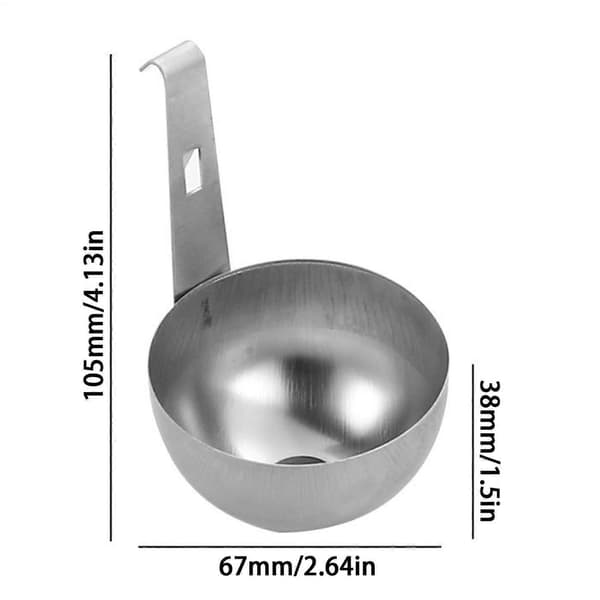 【BQ】Æggepocher i rustfrit stål, ophængelig, rund non-stick damper til køkkenet