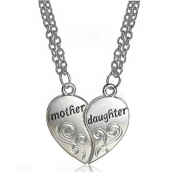 Den nya Mors dag present äkta rent sterling silver "mor och barn hand i hand" hänge halsband present till mor dotter syster mormor vänner juvel