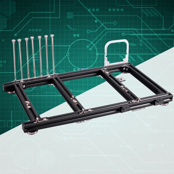 ATX-datamaskinboks i aluminiumlegering (svart)