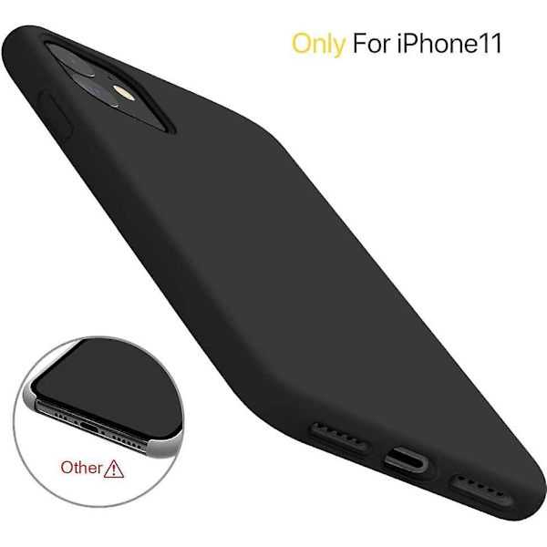 Coque En Silikonkompatibel Avec Iphone 11 6,1 Pouces (2019), Protection Complte Du Corps En Caoutchouc Gel Antichoc, Coque De Protection Contre Les cool black For iPhone14