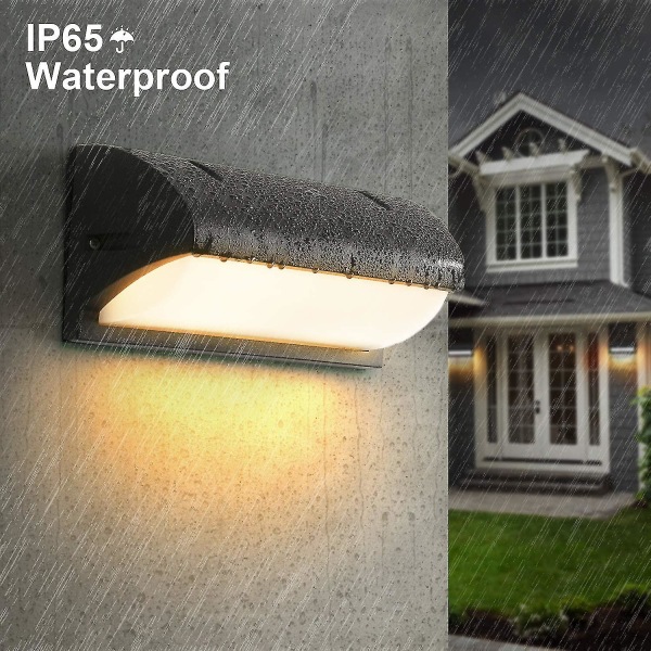 Utendørs vegglampe med bevegelsessensor, moderne innendørs / utendørs vegglampe, ip65 vanntett, utendørs vegglampe for hage, gårdsplass, hall, gang