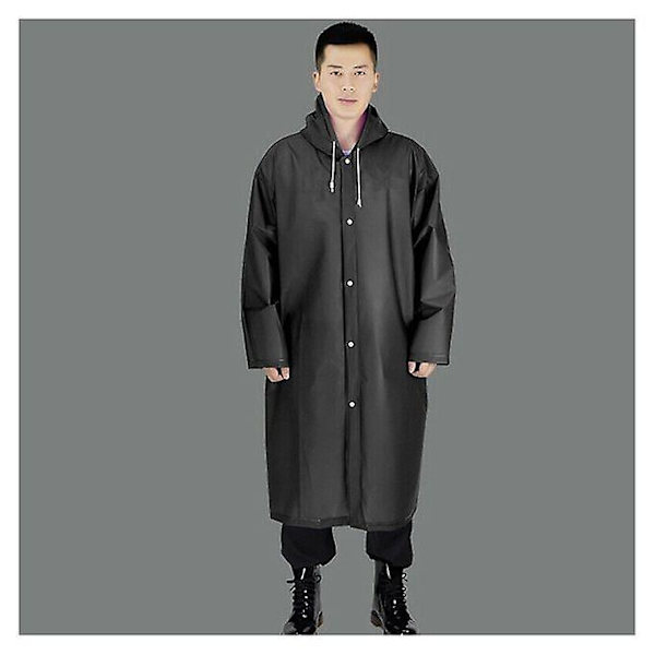Vattentät jacka Eva Button Hooded Regnjacka