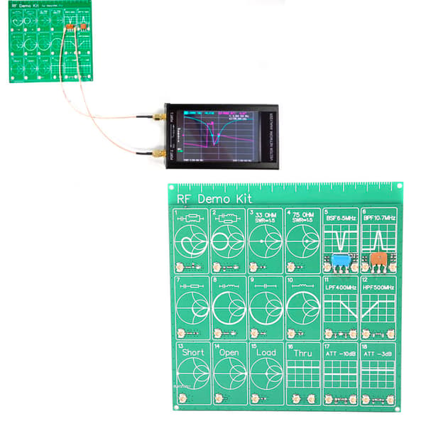 RF Demo Kit RF Tester Board Attenuator Modul Vektornetværksanalysator Board