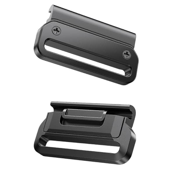 20mm 22mm 26mm Quick Release Adapter til Garmin Fenix 7 7x 7s Fenix 6s 6xpro 6pro-stik til - JV Black 26mm