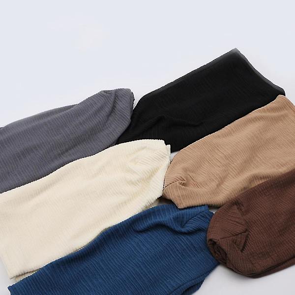 Casual Beanie Oversized Slouchy med andningsbar ull Klassisk vågmönsterdesign för födelsedag Jul Thanksgiving Day Present Gray