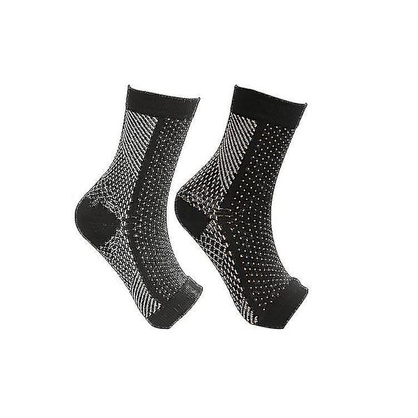 2 par neuropati kompressionsstrumpor Ankel Arch Support Skydda strumpor S M