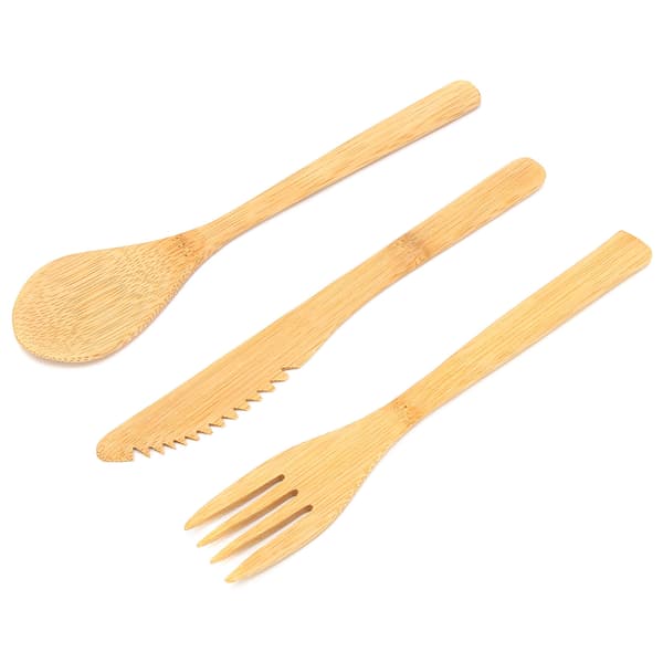 Japansk stil 3 delar köksgaffel sked knivset hem bestick