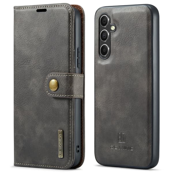 Samsung Galaxy A54 5G - Retro Lommebokveske med Magnetisk Design Grå