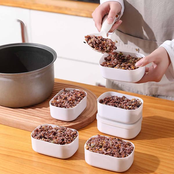 Matboks Mini Lunsjboks Bærbar Bento Boks 280ml Hvit for Kontor Studenter