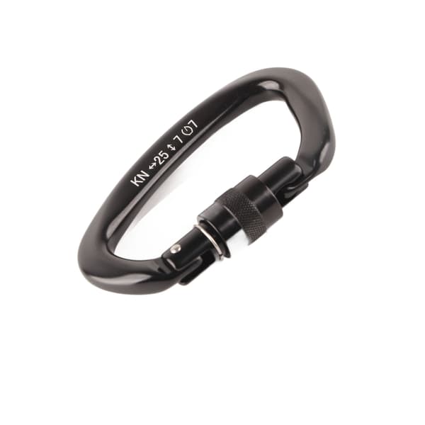 Aluminiumslegering Kraftig D Karabinkrok Auto Lås D Ring for Klatring Camping Svart