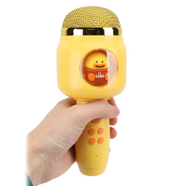 Sød Gul Trådløs Bluetooth Mikrofon til Børnefest Håndholdt Karaoke Mikrofon