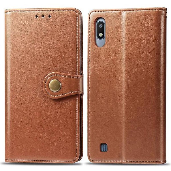 Vintage Læder Card Flip Cover Cover til Samsung Galaxy A10