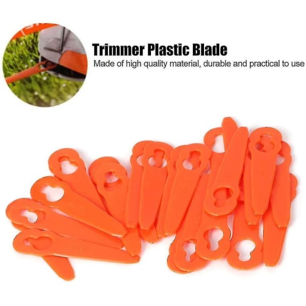 24 stk plastkutterhodeblader erstatningsblad for Stihl Polycut 2-2
