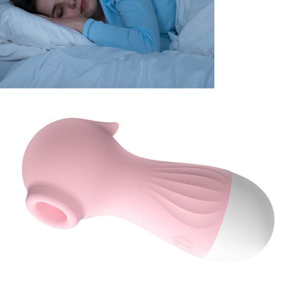 Massage Wand til Kvinder Søhest Form Stærk Vibration Tunge Sug Pink