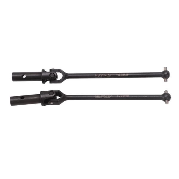 2 stk. Sort Høj Hårdhed RC Universal Front Drivaksel til ZD Racing 1/7