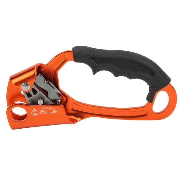 Klätterhand Ascender Lättviktslegering Bergsklättringsutrustning Höger Hand Orange