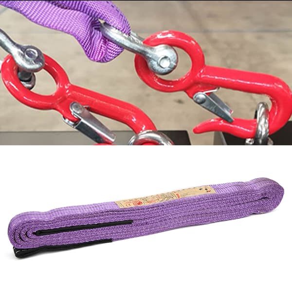 5mx30mm Polyester Løftestroppe Industriel Krankløfte Webbing Lilla