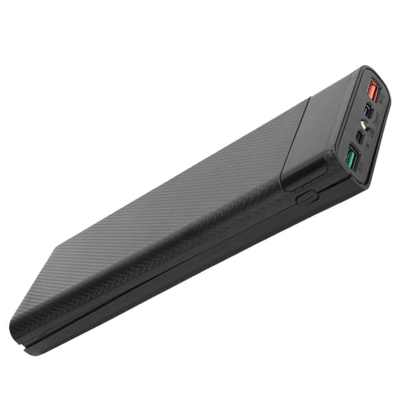 Hurtiglading mobil strømboks med 10 stk 18650 batterirom