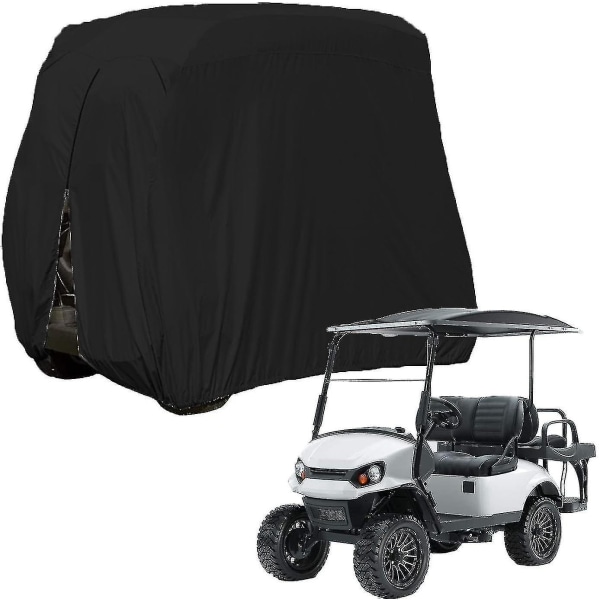 210d vanntett golfvogndeksel Universal Passer for de fleste merker 4-passasjer golfbil