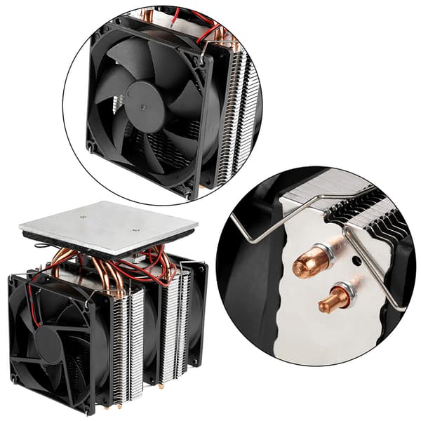 Halvleder Køleapparat Termoelektrisk Køler 12V 10A DIY Mini Køleskab