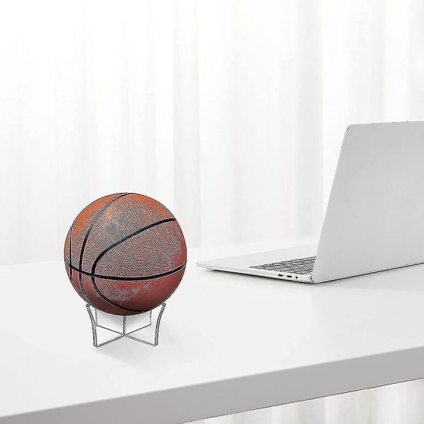 2 stk Basketball Stativ Holder Fotball Stativ Akryl Ball Display Transparent