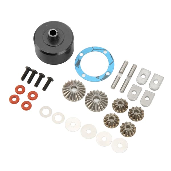 ARRMA 1 7 1 8 Serie Spiral Forreste Bagerste Aluminiumslegering Diff Sæt Reservedele Sort