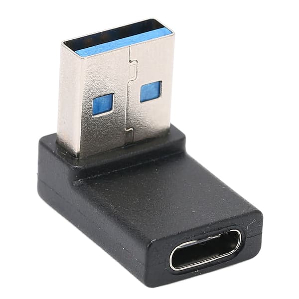 Typ C till USB 3.0 Adapter Multifunktionell 90 Graders Typ C Förlängningsadapter för Laddning och Snabb Dataöverföring