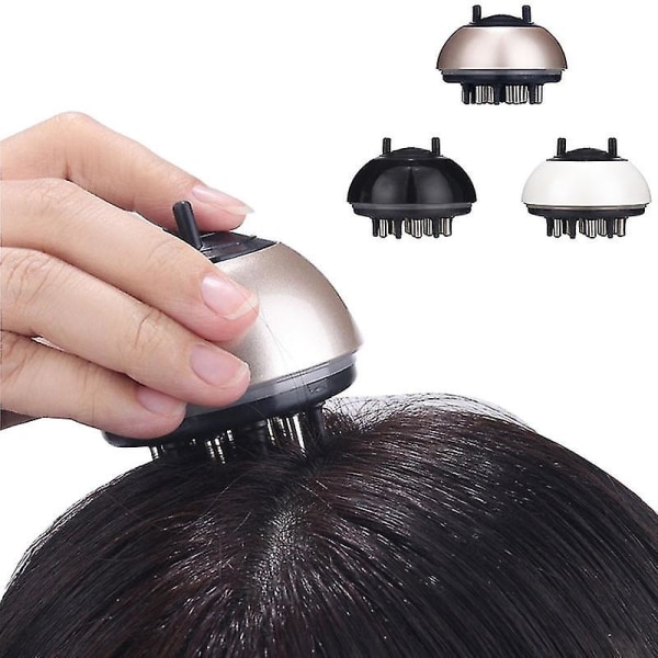 Scalp Massager -hiusharja parantaa verenkiertoa hiustyökaluissa black
