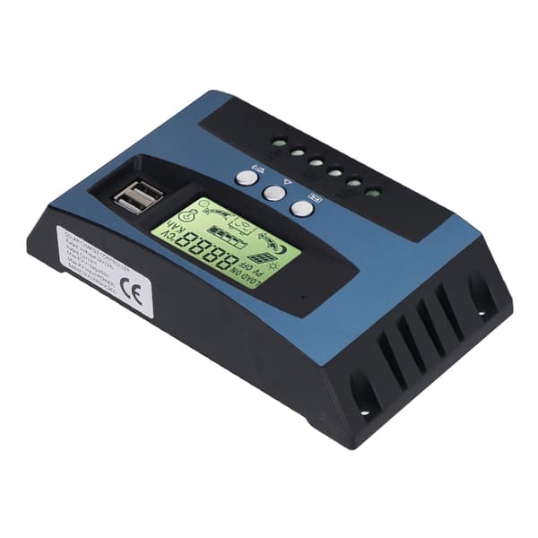MPPT Solar Charge Controller 3-faset 12V 24V 60A Batteriregulator Solpanelbeskyttelse