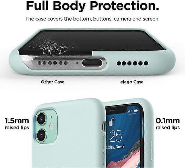 Mobildeksel kompatibelt med iPhone 11 Light Green