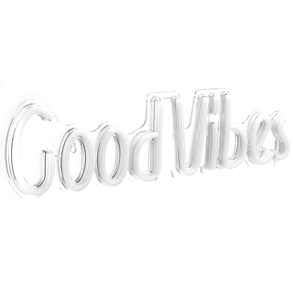 Neonskylt Good Vibes Ord USB-driven Neonljus för Sovrum Bar Pub Hotell Party Konstdekoration