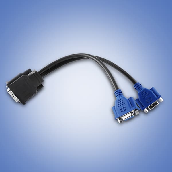 DMS-59 han til dobbelt VGA hun splitteradapterkabel til HP Dell-skærm