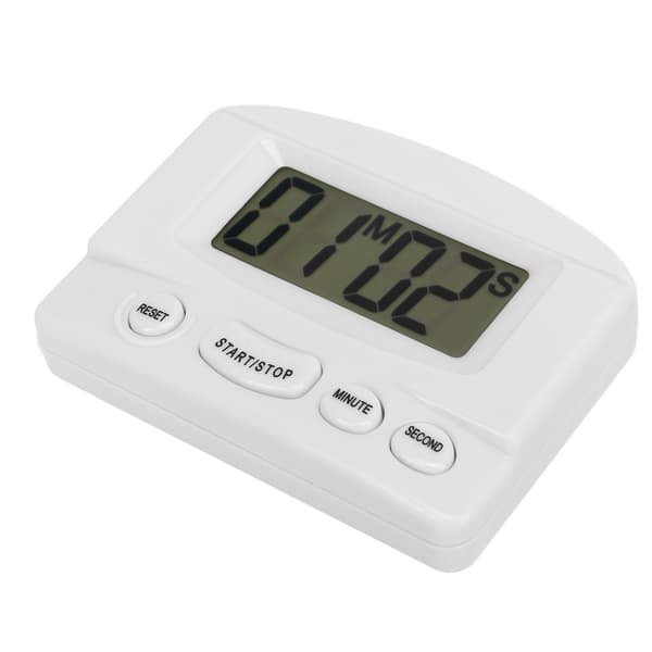 Høj Køkken Timer Magnetisk Multipurpose Digitalt Ur Hvid