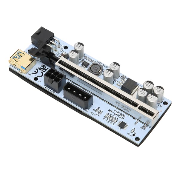 PCIE Riser-kort 8 Faste Kondensatorer Stærk Anti-Interferens GPU 1X til X16 til Windows 7 til Windows 10