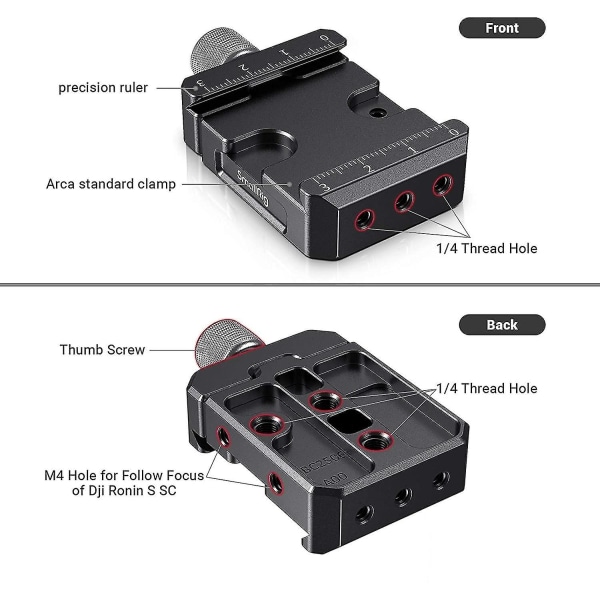 Quick Release Clamp Compatible With Arca Standard For Dji Ronin S/ronin Sc