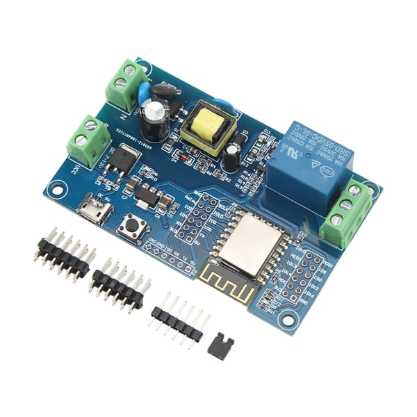 1-kanals WiFi Relämodul AC 90-250V DC 7-12V USB 5V för ESP8266 Utvecklingskort