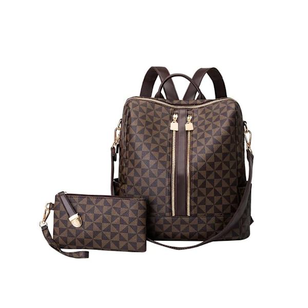 Design Cabriolet Satchel Bag Reseryggsäck Handväska och handväska 2st
