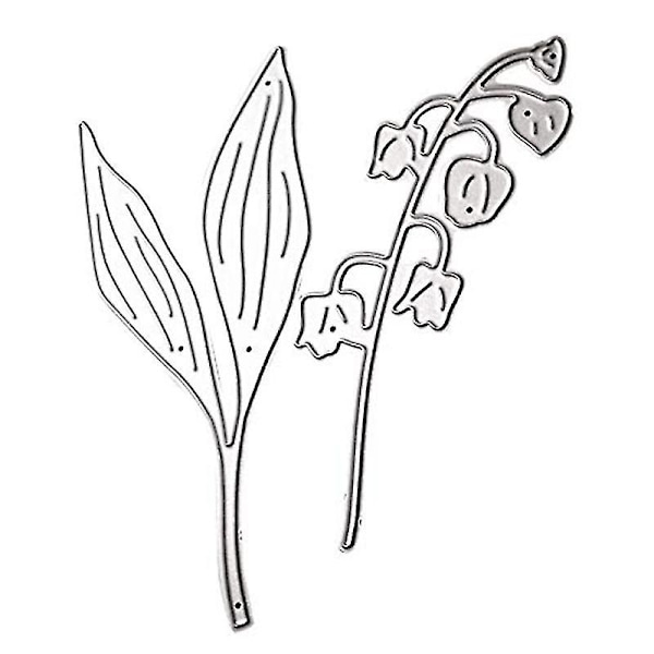 Löv Blomma Metall Skärform Stencil Scrapbooking Gör det själv Album Stämpel Papper Kort Form Dekoration