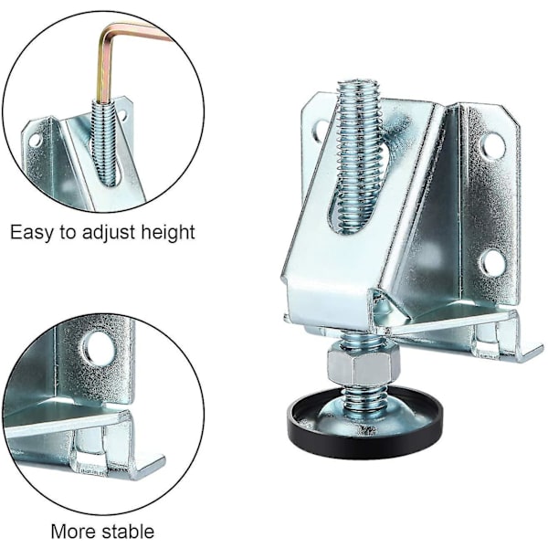 Heavy Duty Justerbar Lift Leveler M10 Skåp Ben Leveler Heavy Duty möbler