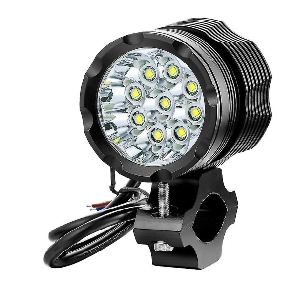 15/12 Led motorsykkel laser frontlykter, vanntette sterkt lys spotlights, tåkelys