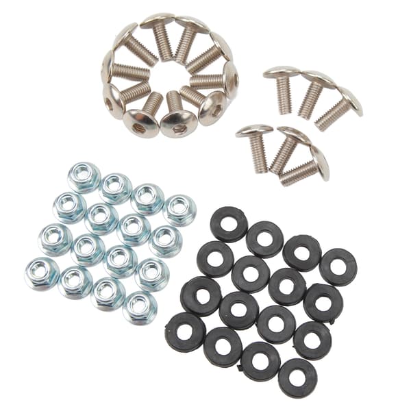 16 Sett M6 Skjermbolt Skive Mutter Skrue Kit for 50cc 70cc 90cc 110cc 125cc ATV Quad 4-hjuling