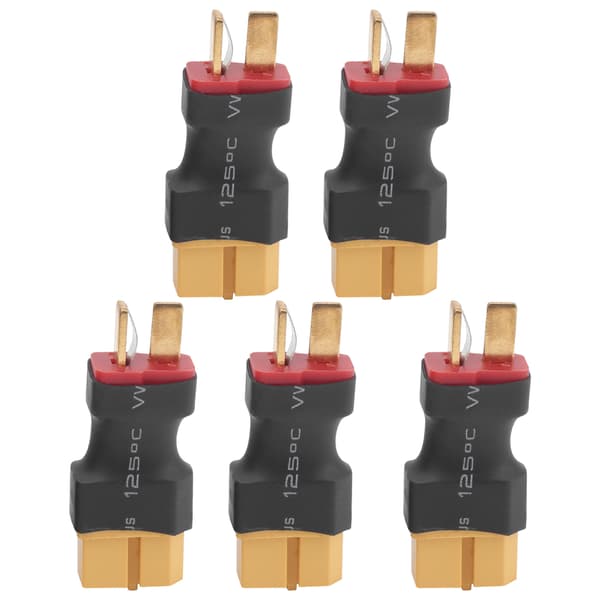5 stk. XT60 hun-stik adapter T-type han-stik til RC-flybatteri