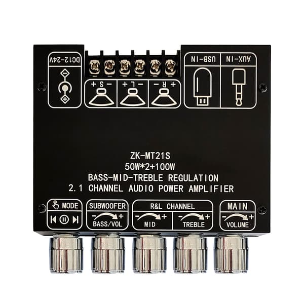 TWS Bluetooth 2.1 Kanal Lydforsterkerkort Subwoofer Stereo Modul