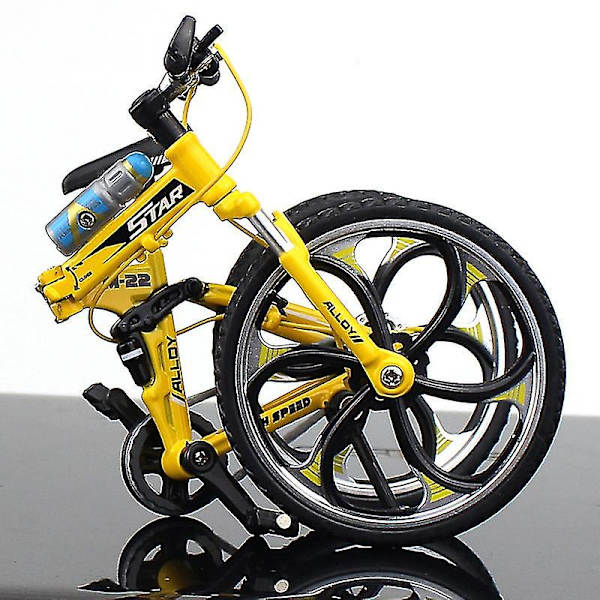 Hhcx-1:10 Scale Diecast Metal Bicycle Model City Folded Cycling Road Bike For Collection Toy Christmas Gifts City Bike Green
