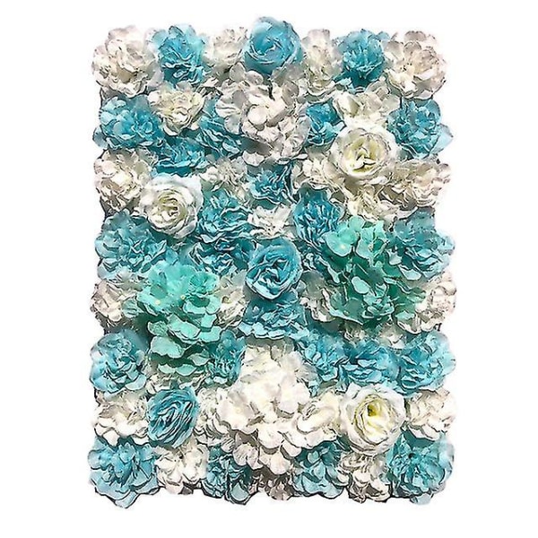 40*60cm Rose kunstig blomsterveggpanel Home Decor blue