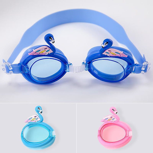 Söpöt vedenpitävät ja huurtumattomat lasten uimalasit oppimisuintilasit baby sarjakuva peilihihna Säädettävät sammakkolasit frog goggles