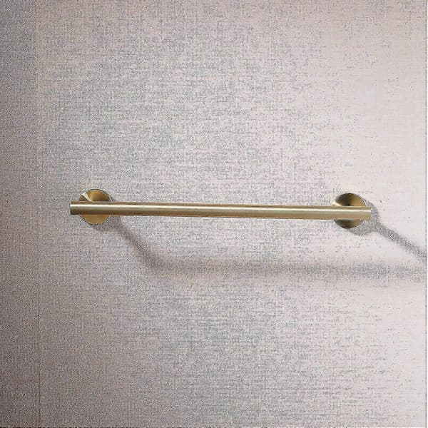 40 cm veggmontert håndklestang i børstet gullfarget 304 rustfritt stål - JV