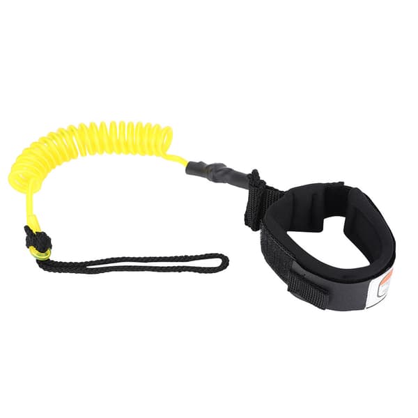 Stand Up Paddle Board 5mm Rulla Upp Surf Leash för Surfbräda Gul